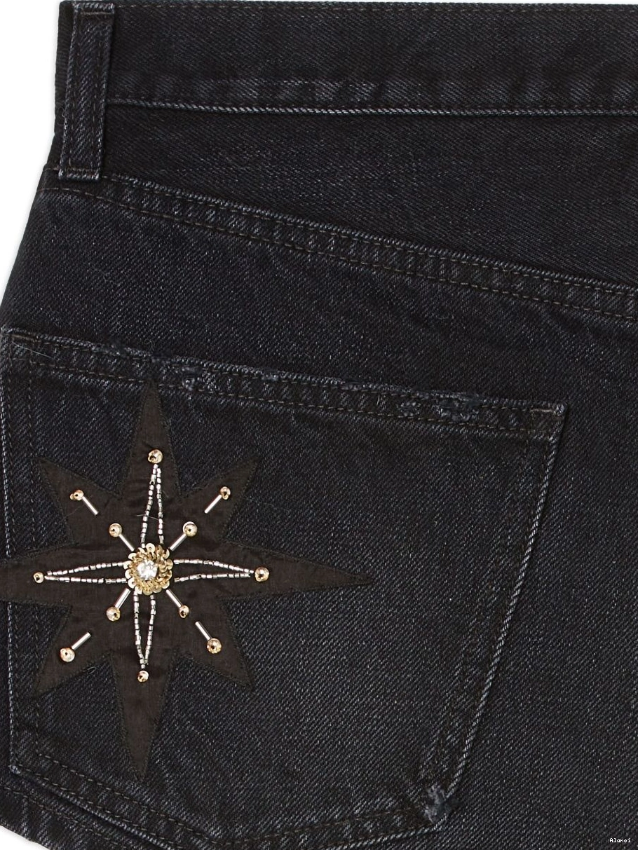 Cheap Wandering denim The Star shorts Women Alanui 0721
